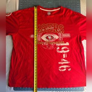NFL 49ers Red Short Sleeve Tee
